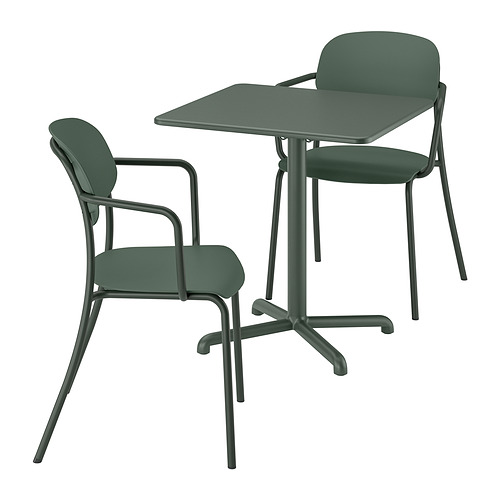VISINGSÖ/VISINGSÖ table and 2 chairs