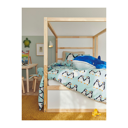BLÅVINGAD sarung duvet dan sarung bantal