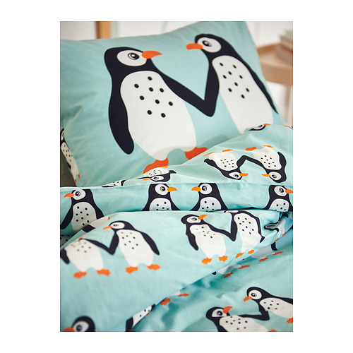 BLÅVINGAD sarung duvet dan sarung bantal