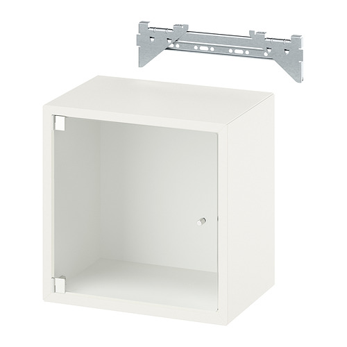 EKET wall cabinet with glass door