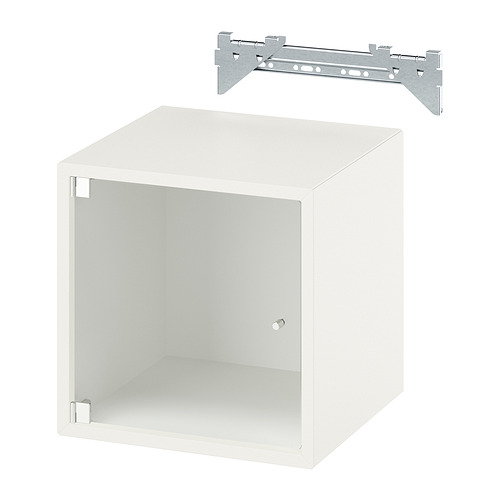EKET wall cabinet with glass door
