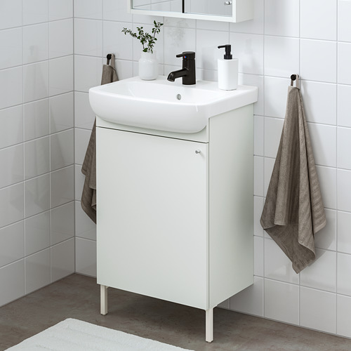 BJÖRKÅN/NYSJÖN meja berpintu/bak/keran wastafel