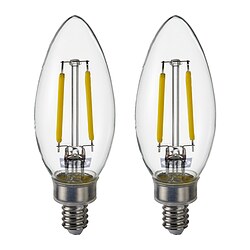 SOLHETTA - Bohlam LED E14 250 lumen, chandelier/bening