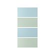 MEHAMN - 4 panel utk rangka pintu geser, biru muda/hijau muda, 100x201 cm | IKEA Indonesia - PE928946_S2