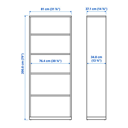 TONSTAD Measurement Illustration