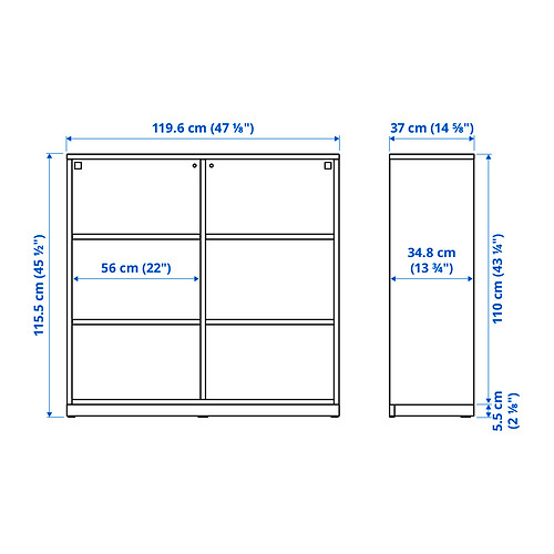 TONSTAD Measurement Illustration