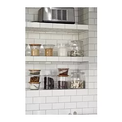 IKEA 365+ - Stoples dengan penutup, kaca/bambu, 1.7 l