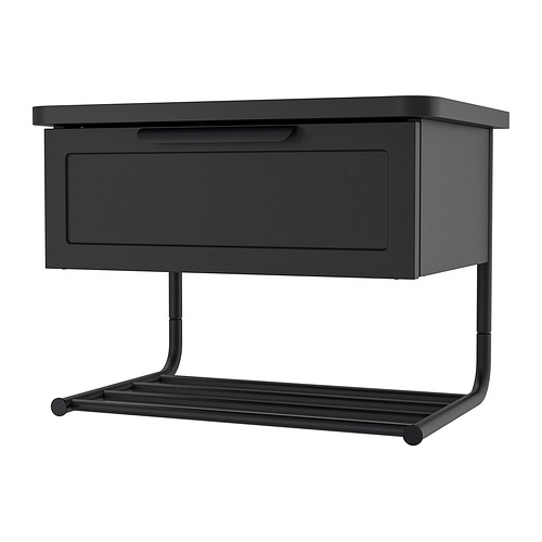 GRÅFJÄLLET wall-mounted bedside table