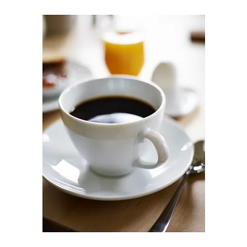VÄRDERA cangkir kopi dan tatakan