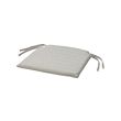 NORDVIKEN - Chair pad, beige, 44/40x43x4 cm