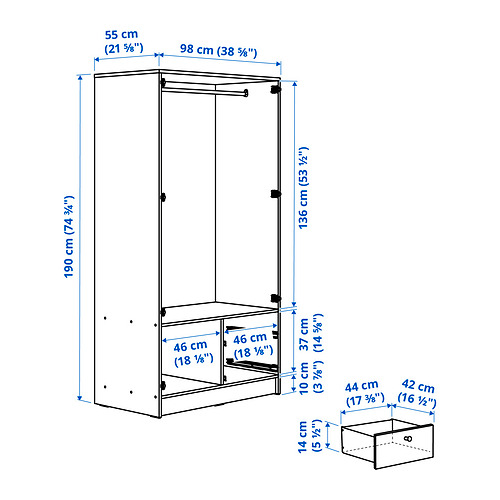 VILHATTEN Measurement Illustration