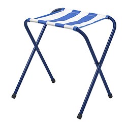 STRANDÖN - Folding stool, blue