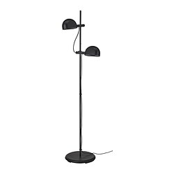 FOLKBÅT - Lampu lantai dengan 2 titik, hitam