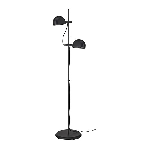 FOLKBÅT lampu lantai dengan 2 titik