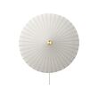 RORKULT - Wall lamp, stripe pattern/white glass, 35 cm
