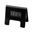 KUPONG - Alarm clock, black, 7x6 cm