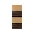 MEHAMN - 4 panel utk rangka pintu geser, cokelat tua efek kayu oak/efek kayu oak, 100x236 cm | IKEA Indonesia - PE996833_S2