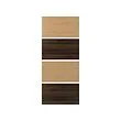 MEHAMN - 4 panels for sliding door frame, dark brown oak effect/oak effect, 100x236 cm | IKEA Indonesia - PE996833_S2