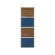 MEHAMN - 4 panel utk rangka pintu geser, kesan kayu walnut/biru, 75x236 cm | IKEA Indonesia - PE996841_S2
