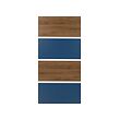 MEHAMN - 4 panel utk rangka pintu geser, kesan kayu walnut/biru, 100x201 cm | IKEA Indonesia - PE996842_S2