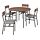 GRÖTÅN/GRÖTÅN table and 4 chairs