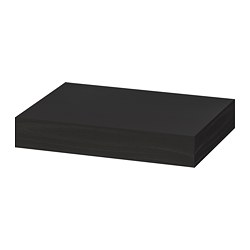 LACK - Wall shelf, black-brown, 30x26 cm