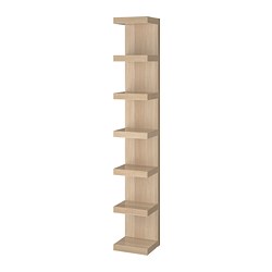 LACK - Wall shelf unit, white stained oak effect, 30x190 cm