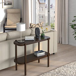 LISTERBY - Console table, dark brown beech veneer, 92x38x71 cm