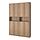 BILLY/OXBERG - bookcase w height extension ut/drs, oak effect, 160x30x237 cm | IKEA Indonesia - PE929346_S1