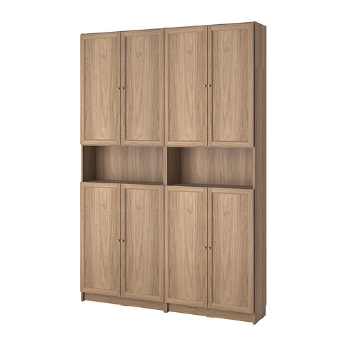 BILLY/OXBERG bookcase w height extension ut/drs