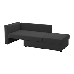 SKÖNABÄCK - 2-seat sofa-bed, Knisa dark grey