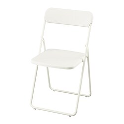 VIHALS - Folding chair, white