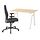 SMÖRKULL/TROTTEN desk and chair