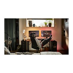 HUVUDSPELARE - Gaming desk, black, 140x80 cm