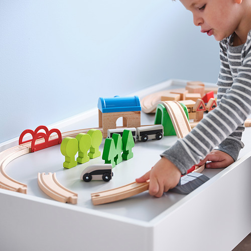 LILLABO kereta dengan rel, set isi 45