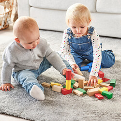UNDERHÅLLA - Balok kayu, set isi 40, aneka warna