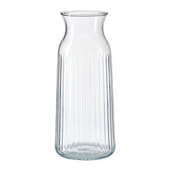 VARDAGEN - Karafe, kaca bening/berpola, 1.0 l