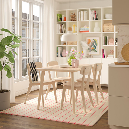 LISABO table, ash veneer, 140x78 cm | IKEA Indonesia