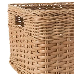 BEKNA - Basket, plastic rattan, 25x35x20 cm