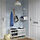 STOMSÖ - wall-mounted bedside table, birch effect white/blue, 36x29x20 cm | IKEA Indonesia - PE929408_S1