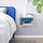 STOMSÖ - meja samping tempat tidur dinding, kesan kayu birch putih/biru, 36x29x20 cm | IKEA Indonesia - PE929405_S1