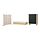 GLAMBERGET - perabot kamar tidur, set isi 3, kayu pinus/Katorp krem, 80-160x200 cm | IKEA Indonesia - PE959011_S1