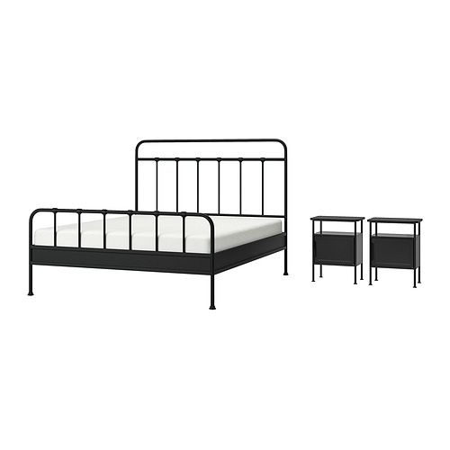 STJÄRNÖ/GRÅFJÄLLET perabot kamar tidur, set isi 3