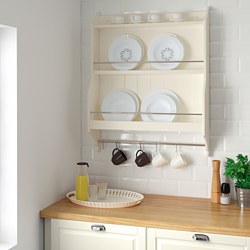TORNVIKEN - Plate shelf, off-white, 80x100 cm