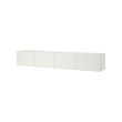 PLATSA - Wall storage, white Fonnes/white, 240x42x40 cm