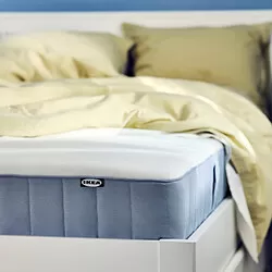 VESTERÖY - Kasur kantong pegas, ekstra keras/biru muda, 160x200 cm