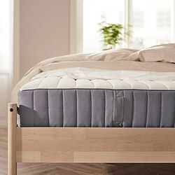 VALEVÅG - Pocket sprung mattress, super firm/light blue, 180x200 cm