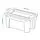 SAMLA - box with lid, transparent, 28x20x14 cm/5 l | IKEA Indonesia - PE854866_S1