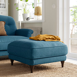 ESSEBODA - Footstool, Tallmyra blue/brown