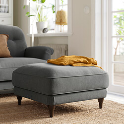 ESSEBODA - Footstool, Tallmyra medium grey/brown